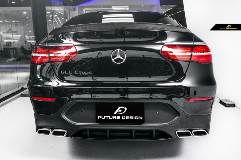 C253 GLC Coupe - 63 style Carbon Rear Diffuser with Tips_001